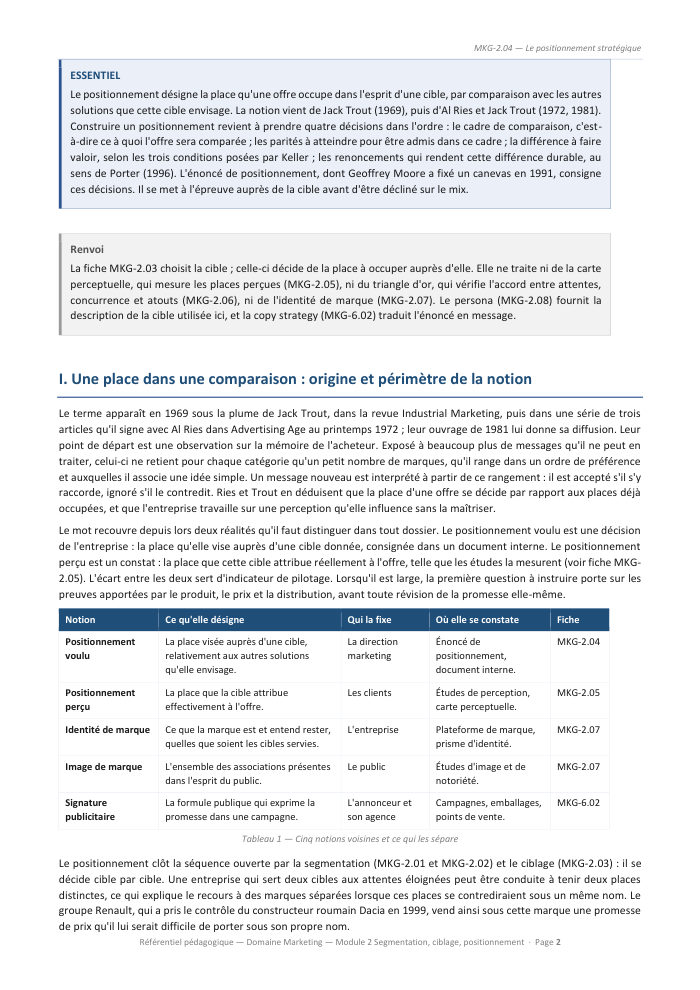 Une page du cours