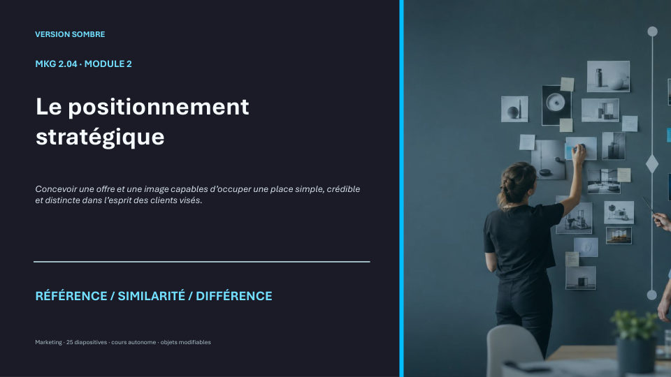 Première diapositive de la fiche MKG 2.04