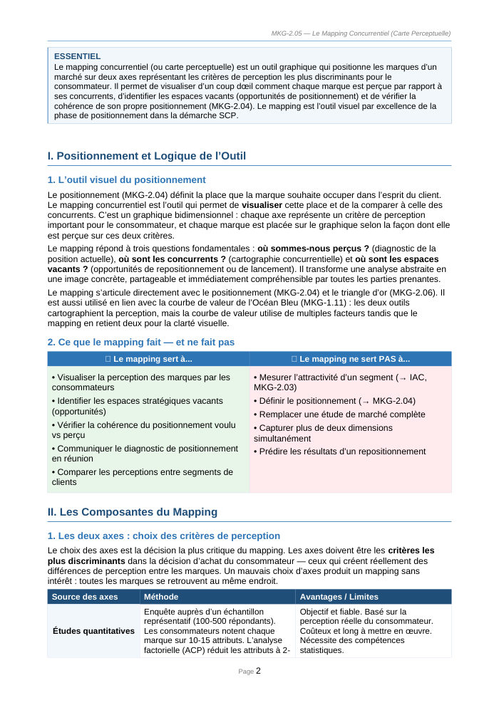 Une page du cours