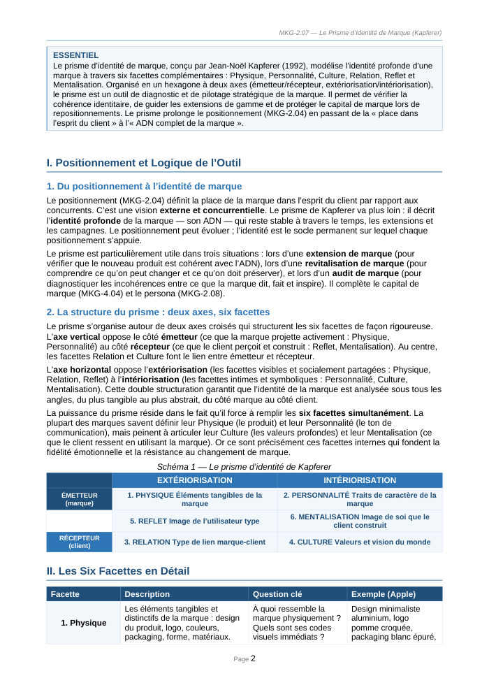 Une page du cours