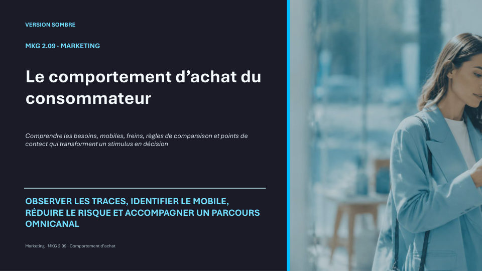 Première diapositive de la fiche MKG 2.09