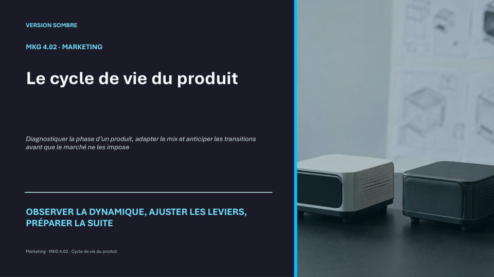 Première diapositive de la fiche MKG 4.02