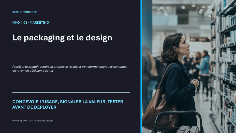 Première diapositive de la fiche MKG 4.03