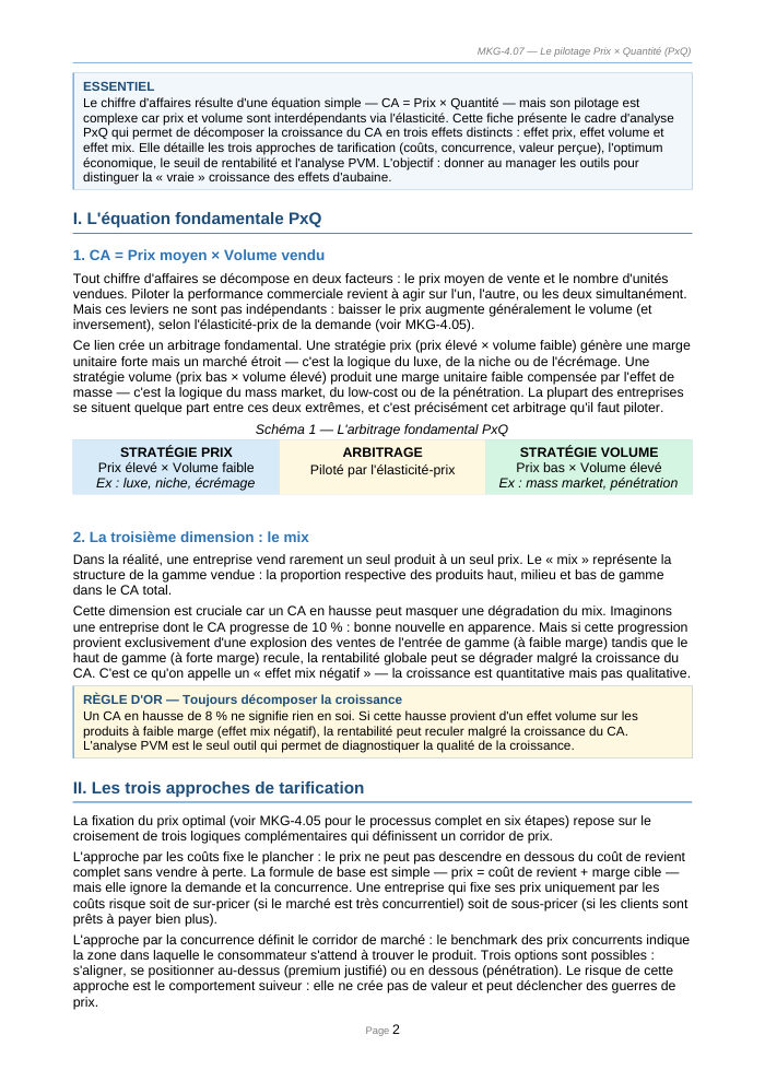 Une page du cours
