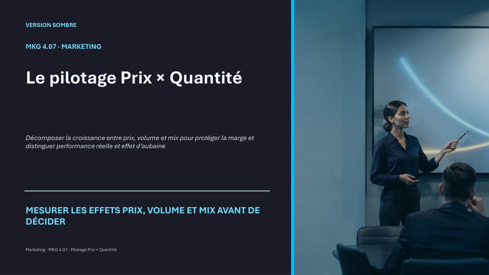 Première diapositive de la fiche MKG 4.07