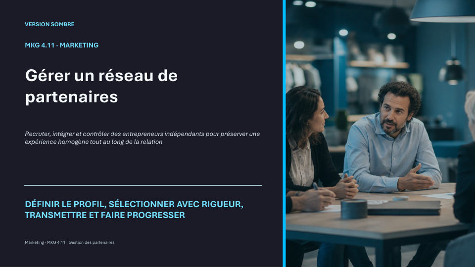 Première diapositive de la fiche MKG 4.11