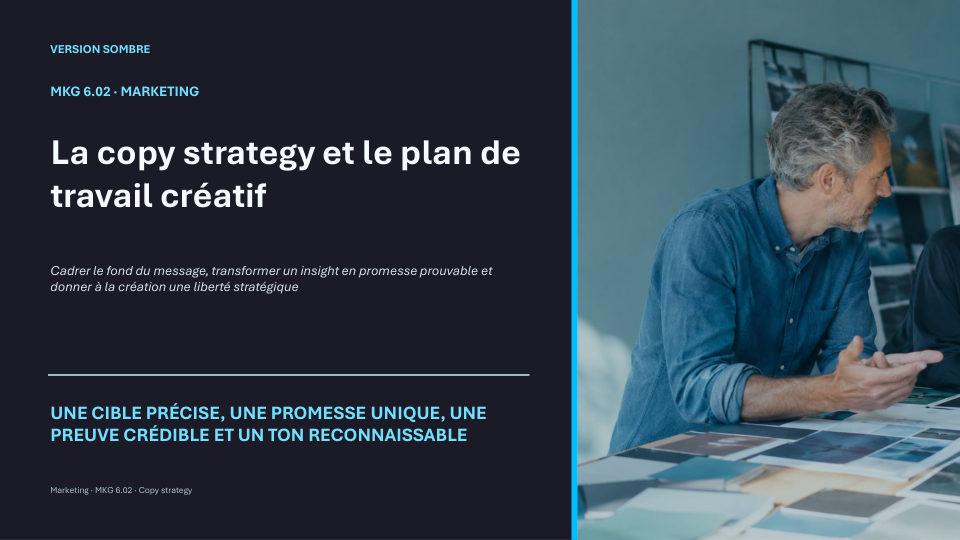 Première diapositive de la fiche MKG 6.02