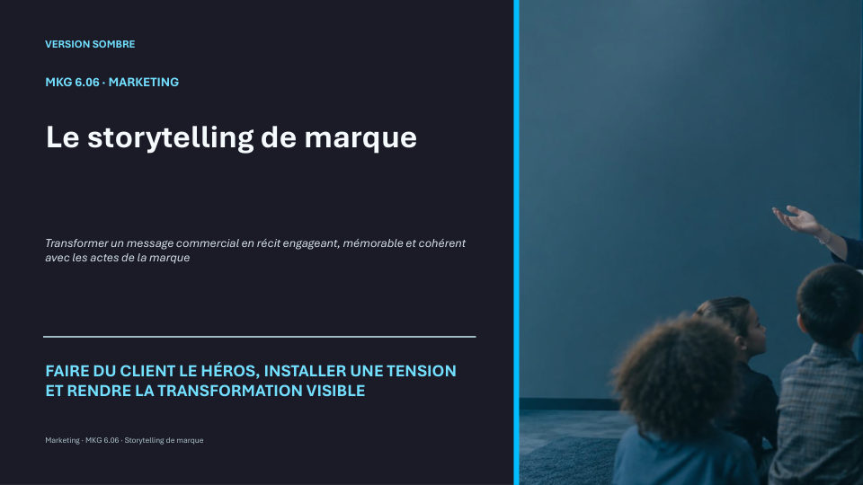 Première diapositive de la fiche MKG 6.06