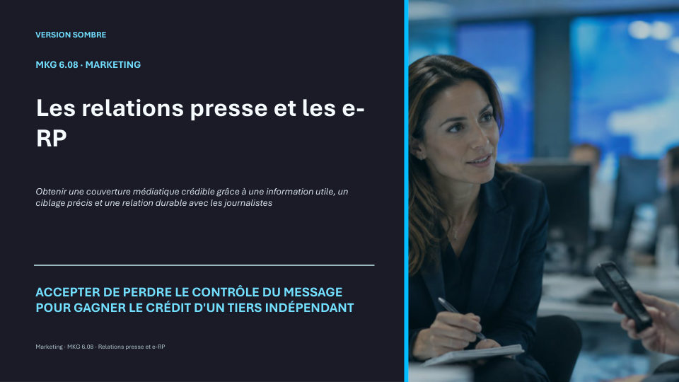 Première diapositive de la fiche MKG 6.08