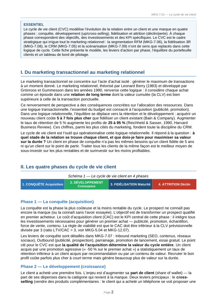 Une page du cours
