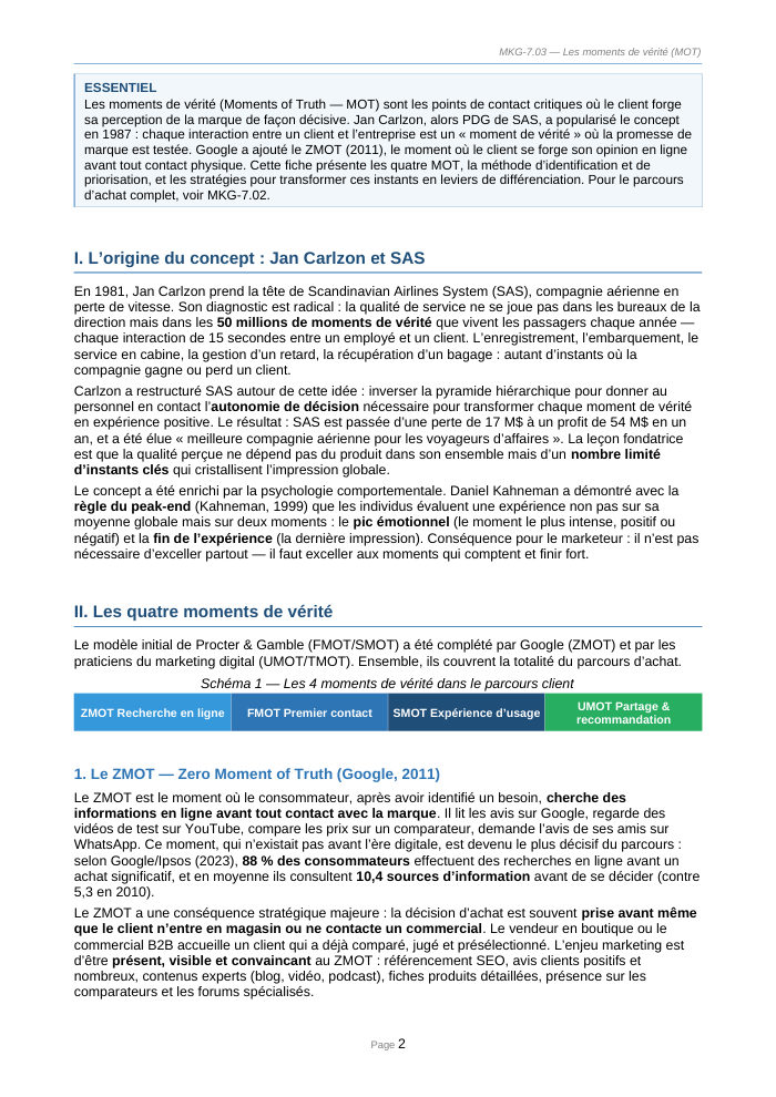 Une page du cours