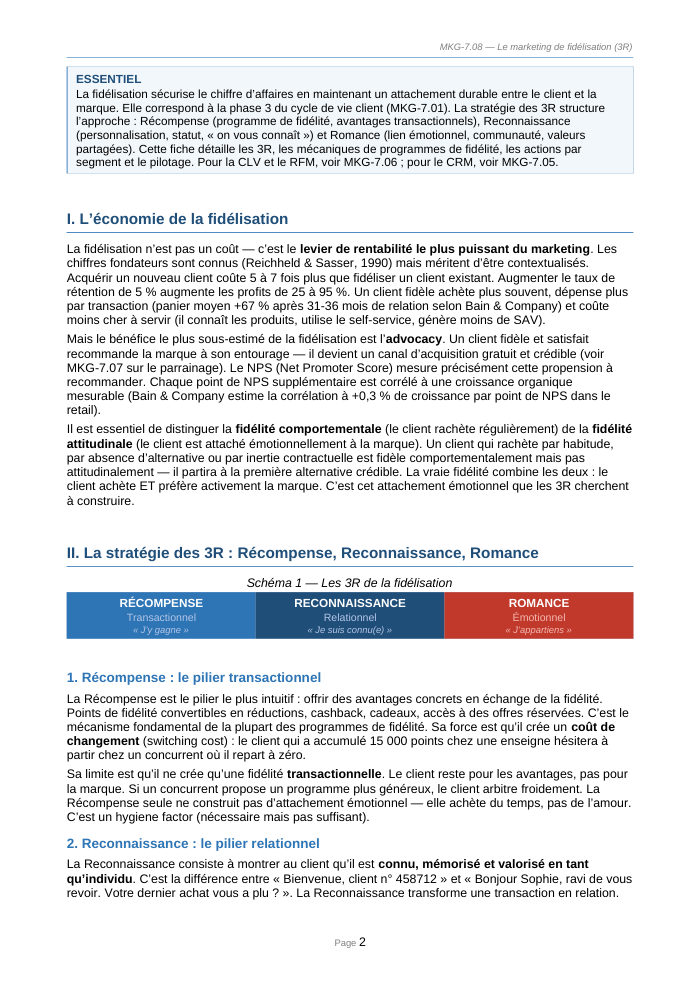 Une page du cours