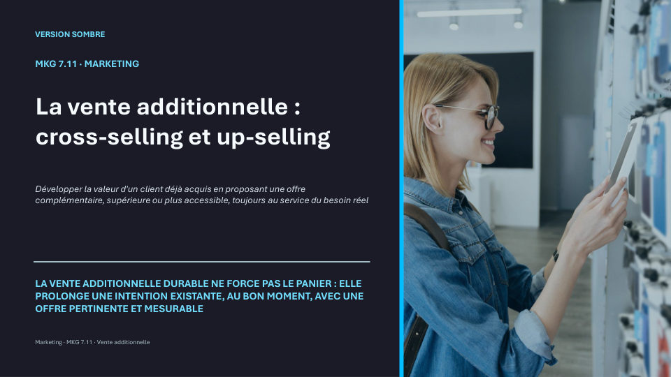 Première diapositive de la fiche MKG 7.11