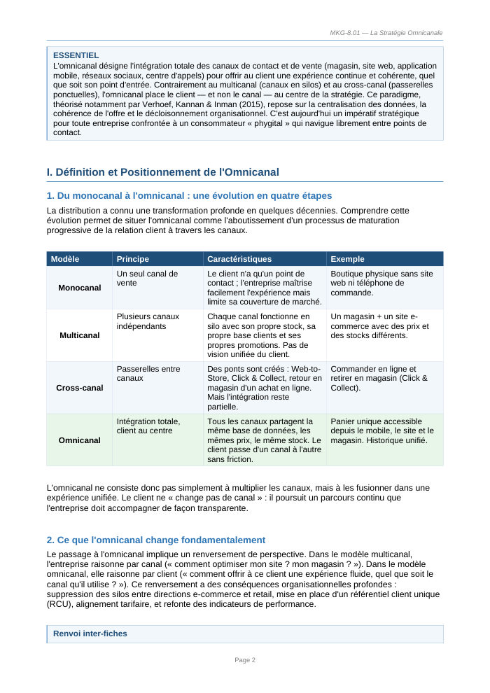 Une page du cours MKG 8.01