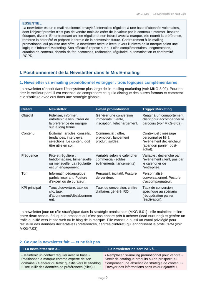 Une page du cours