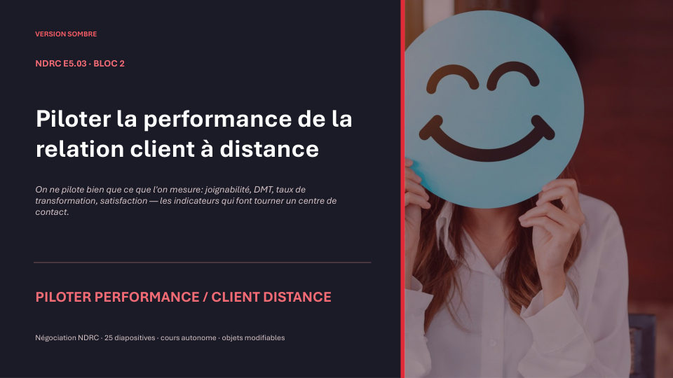 Première diapositive de la fiche NDRC E5.03