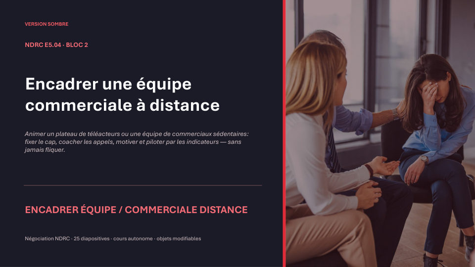 Première diapositive de la fiche NDRC E5.04