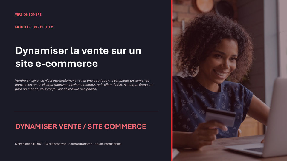 Première diapositive de la fiche NDRC E5.09