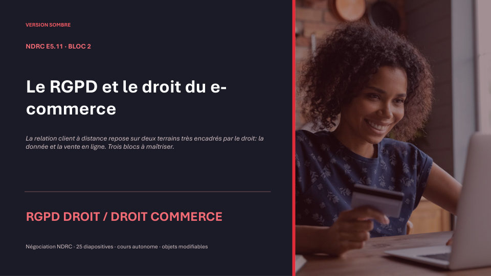 Première diapositive de la fiche NDRC E5.11