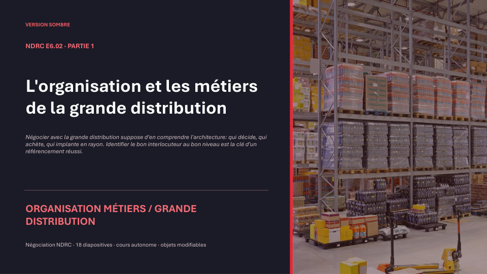 Première diapositive de la fiche NDRC E6.02