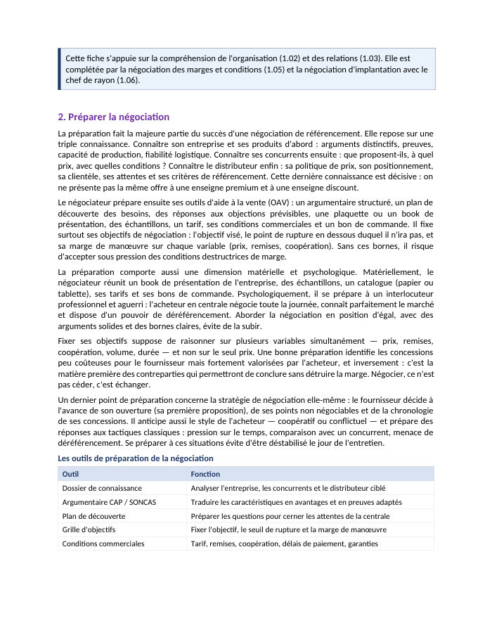 Une page du cours NDRC E6.04