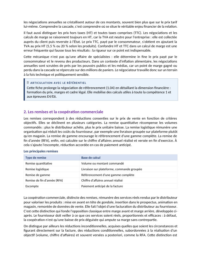 Une page du cours