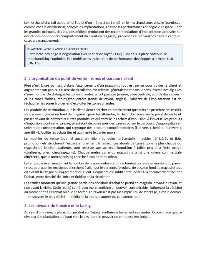 Une page du cours