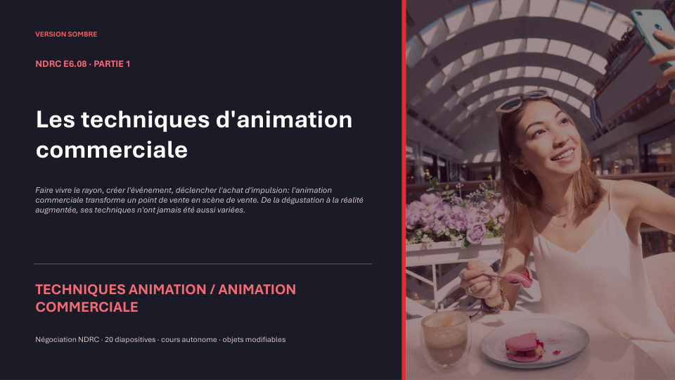 Première diapositive de la fiche NDRC E6.08