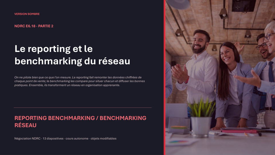 Première diapositive de la fiche NDRC E6.18
