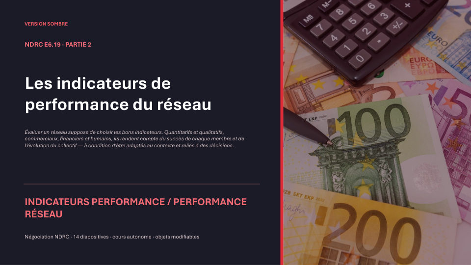 Première diapositive de la fiche NDRC E6.19