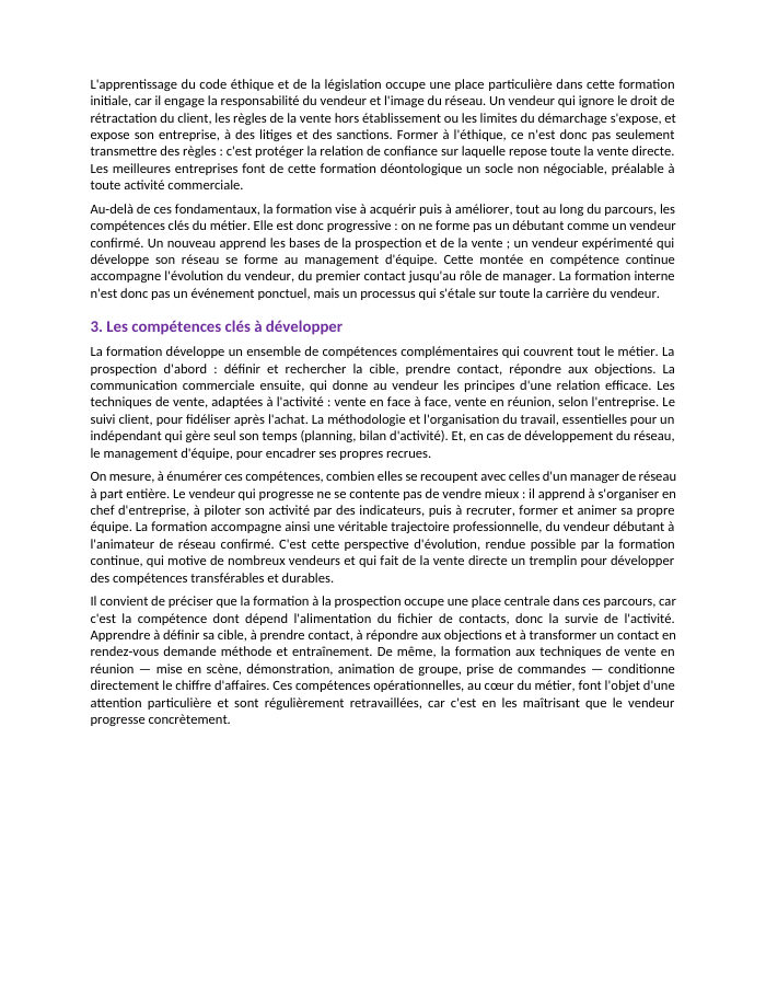 Une page du cours NDRC E6.26