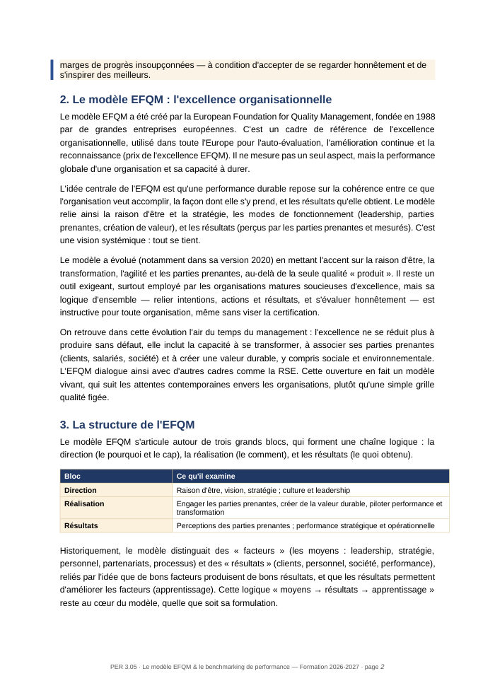 Une page du cours