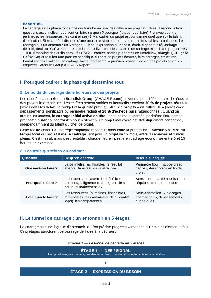 Une page du cours