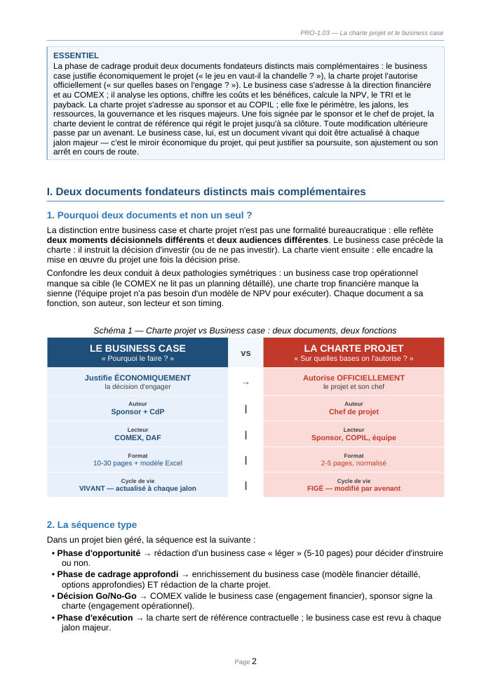 Une page du cours