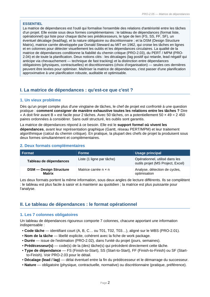 Une page du cours