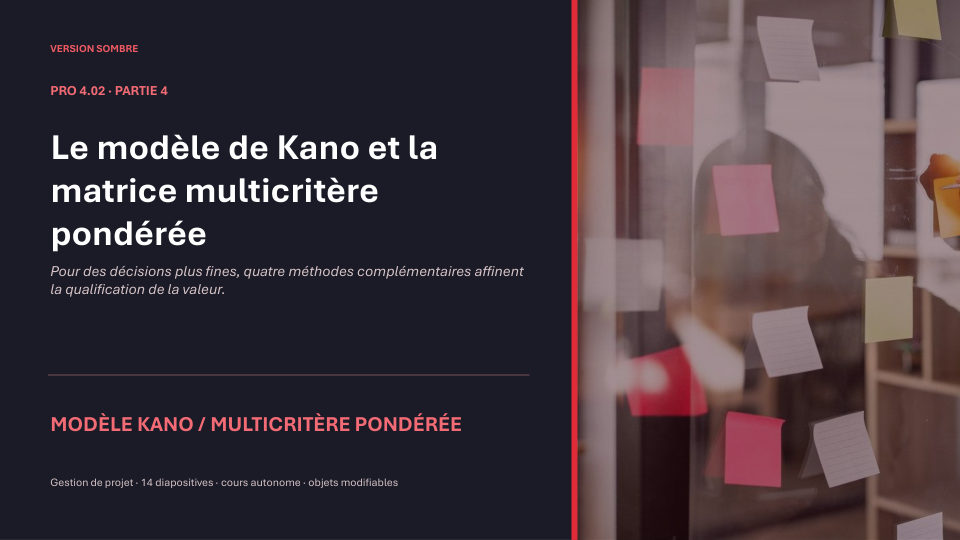 Première diapositive de la fiche PRO 4.02