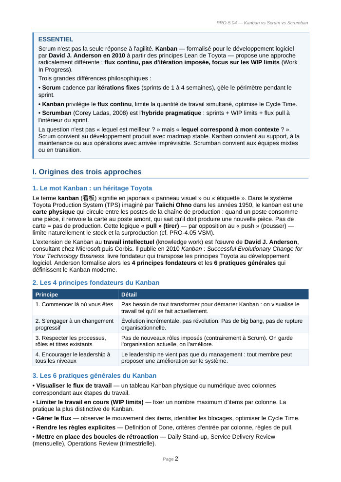 Une page du cours
