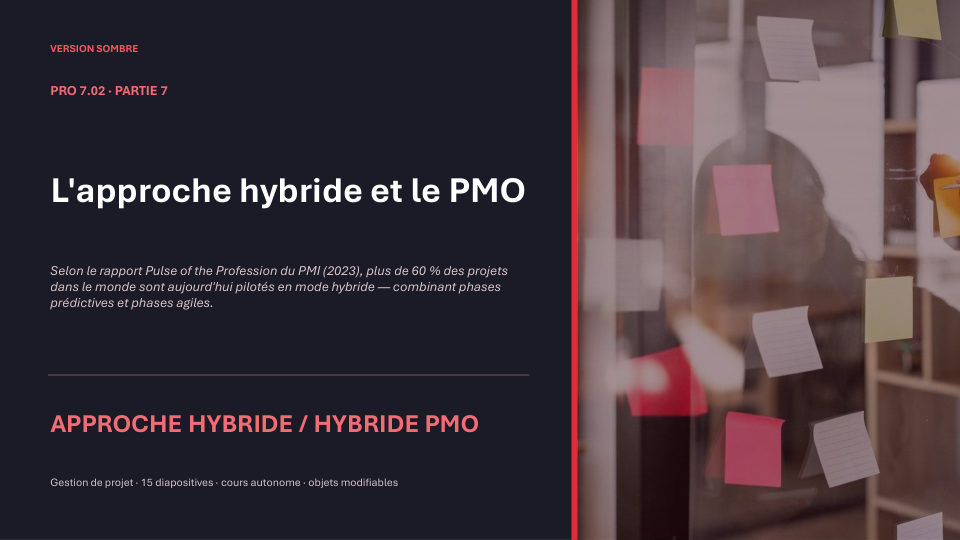 Première diapositive de la fiche PRO 7.02