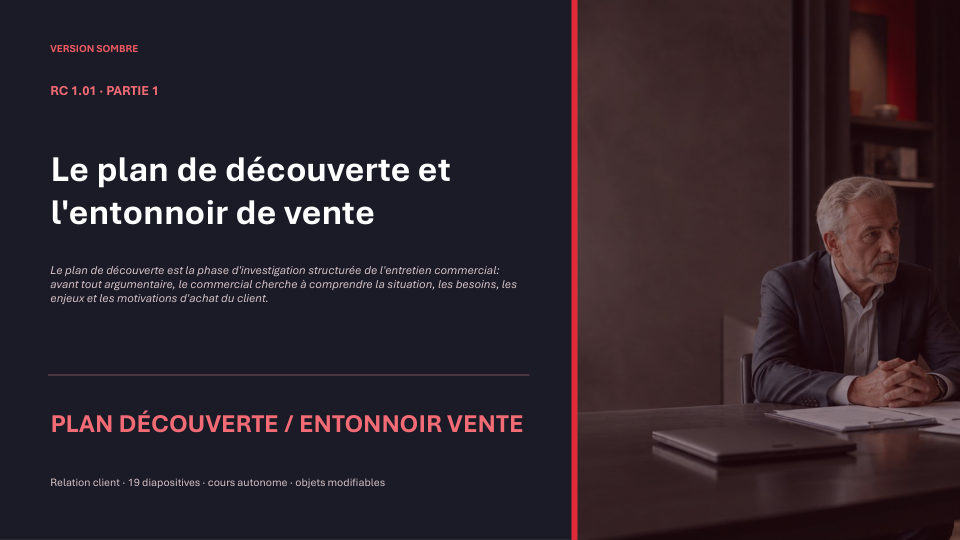 Première diapositive de la fiche RC 1.01