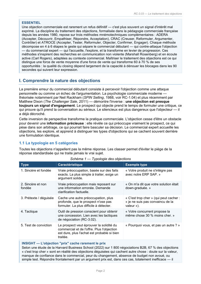 Une page du cours RC 3.03