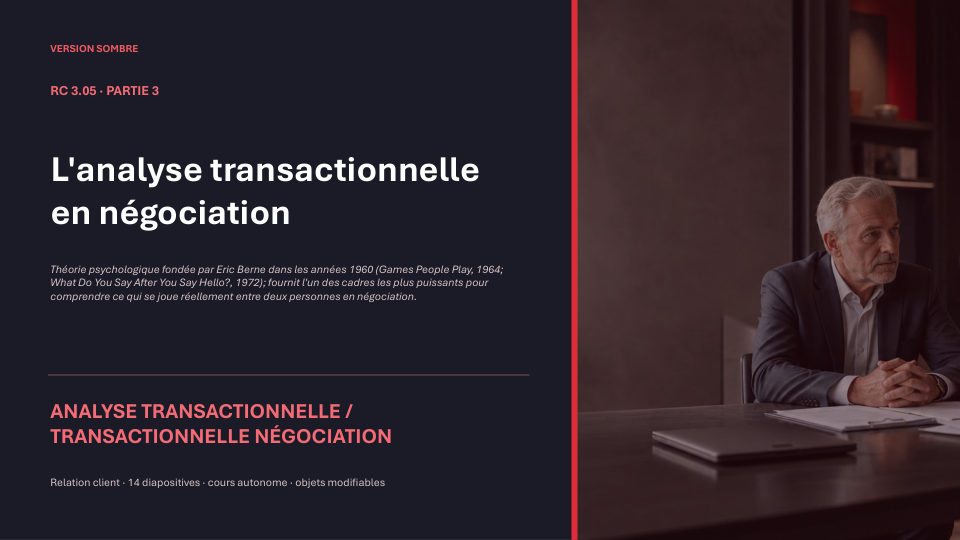 Première diapositive de la fiche RC 3.05