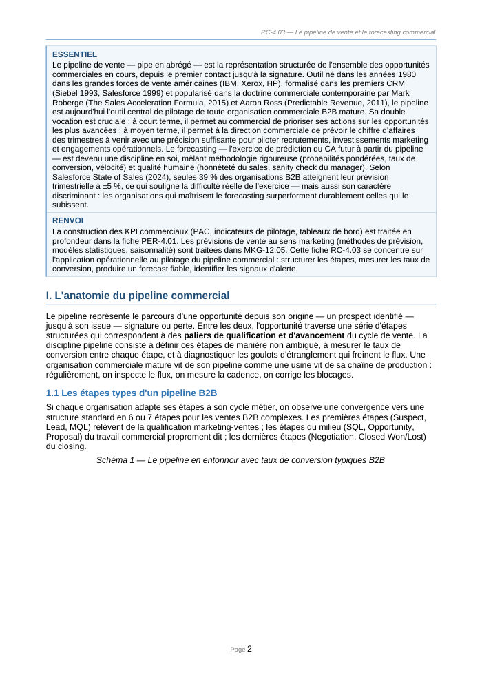 Une page du cours
