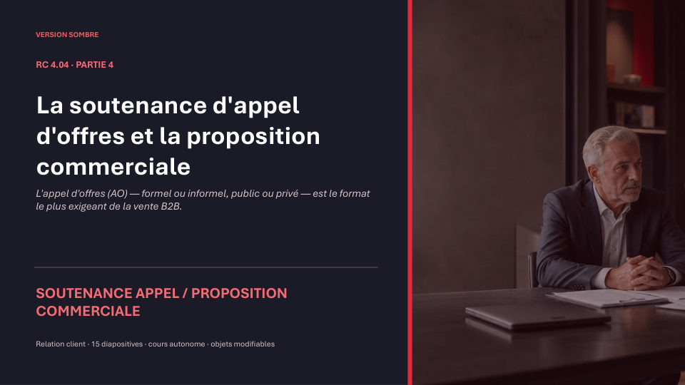 Première diapositive de la fiche RC 4.04
