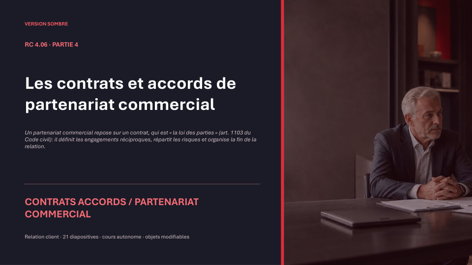 Première diapositive de la fiche RC 4.06