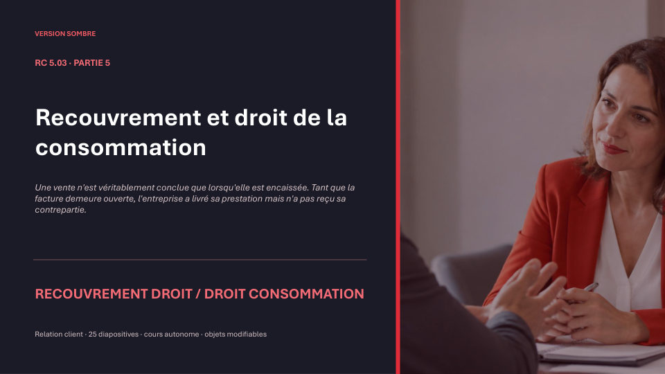 Première diapositive de la fiche RC 5.03