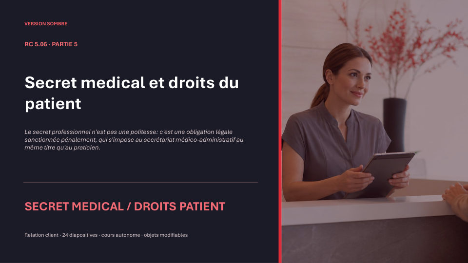 Première diapositive de la fiche RC 5.06