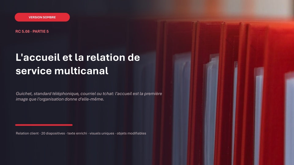 Première diapositive de la fiche RC 5.08