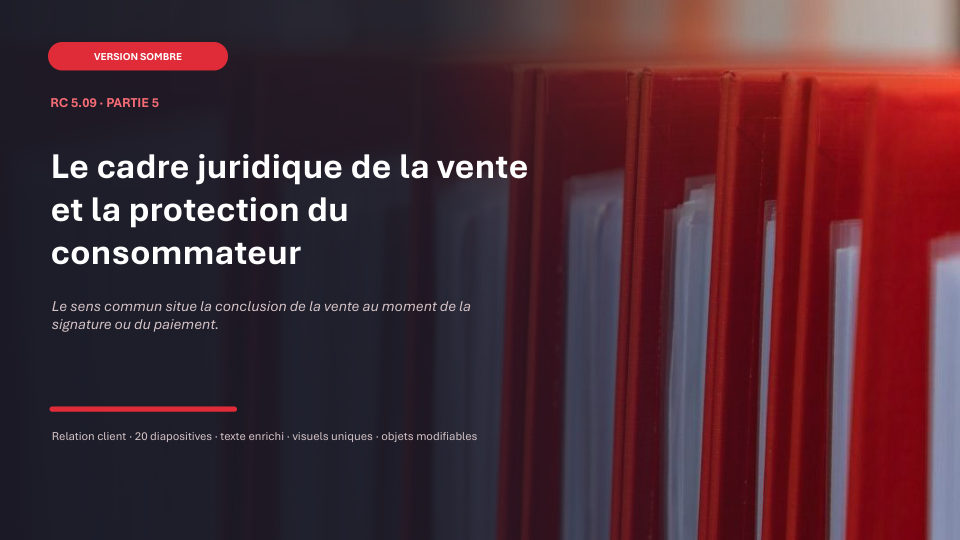 Première diapositive de la fiche RC 5.09
