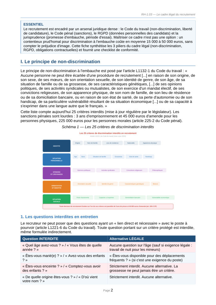 Une page du cours