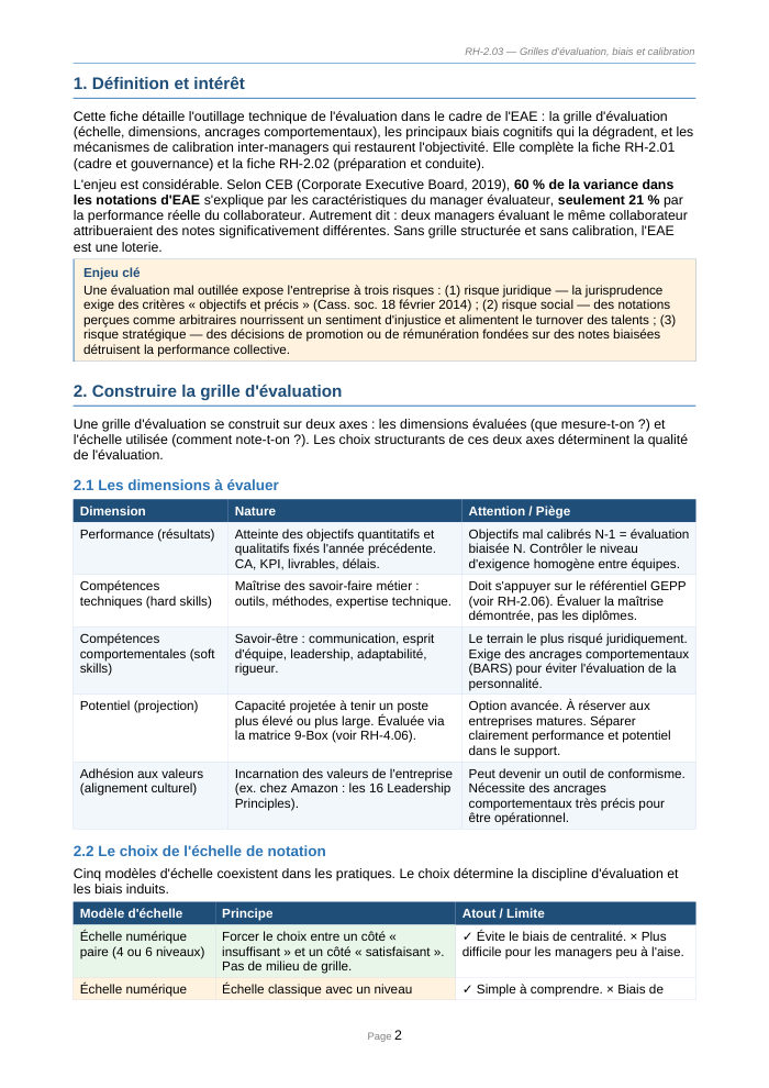 Une page du cours